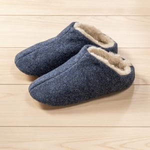 ヤマダオリジナル　靴下気分で足首まであったか洗えるルームシューズ　BL　Lブルー製品サイズ(片足)Lサイズ：W11.5ｘD28ｘH12cm(サイズの目安：25.0-27.0cm)
