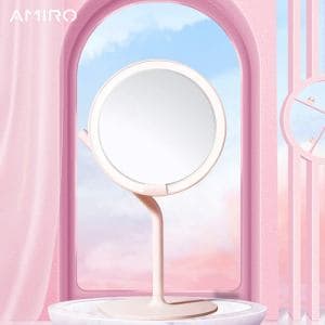 コンピューケース・ジャパン　AML117-PN　AMIRO　MINI2　LED　女優ミラー　　ピンク