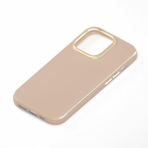 PGA PG-22QTP05PK 2022年 iPhone 14 Pro用 メタリックフレーム ソフトケース Premium Style ピンク