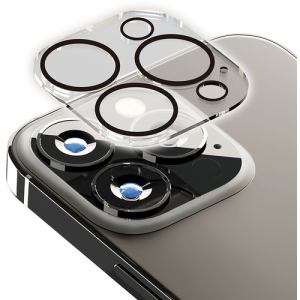 PGA PG-22SCLG01CL 2022年 iPhone トリプルカメラ用 カメラフルプロテクター Premium Style クリア