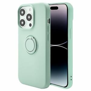 ラスタバナナ　iPhone　14　Pro　TPUリングケース　リラックスグリーン