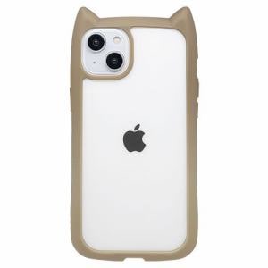 ラスタバナナ　iPhone　14　Plus　猫耳ケース　mimi　GLASS　トープ