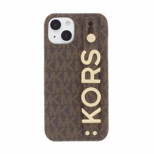 MICHAEL　KORS　MKSRBRWWPIP2261　iPhone　14用スマートフォンケース　[　Brown　]　ブラウン