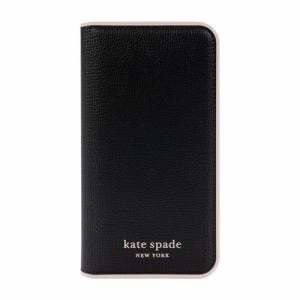 kate　spade　new　york　2022　iPhone　14　Pro用スマートフォンケース　[　Black　Pale　Vellum　Bumper　Pale　Vellum　Logo　]　ブラック