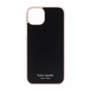 kate　spade　new　york　2022　iPhone　14　Plus用スマートフォンケース　[　Black　Pale　Vellum　Bumper　Pale　Vellum　Logo　]　ブラック