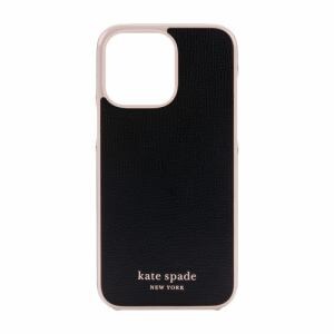 kate　spade　new　york　2022　iPhone　14　Pro　Max用スマートフォンケース　[　Black　Pale　Vellum　Bumper　Pale　Vellum　Logo　]　ブラック