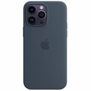 アップル(Apple) MPTQ3FE/A MagSafe対応 iPhone14ProMax シリコーンケース ストームブルー