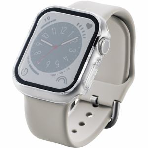 エレコム　AW-22BFCGOCR　Apple　Watch　41mm用フルカバーケース　プレミアムゴリラガラス　高透明　クリア　AW22BFCGOCR