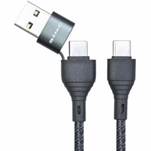 セイワ　D611　変換USBケーブルC／AtoC　SiNC　1.2m　ブラック