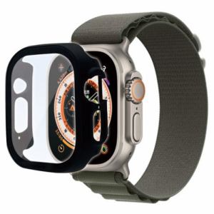 ラスタバナナ GHB3748AWU Apple Watch Ultra用 ガラス＋PC一体型ケース ブラック