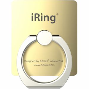 ロジック　IRING-GL　スマホ　タブレット落下防止リング&ポータブルスタンド　AAUXX　iRing　ゴールド　IRINGGL