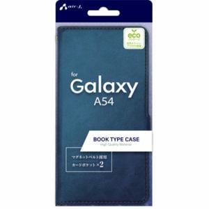 エアージェイ AC-A54 PB BL Galaxy A54 手帳型ケース ブルー ACA54 PB BL
