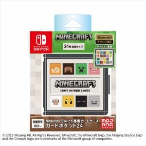 Nintendo Switch専用カードケース カードポケット24 マインクラフト アイコンライン  HACF-02MCIL