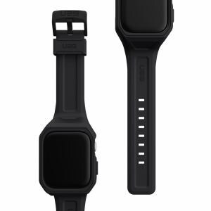 プリンストン　UAG社製　Apple　Watch　45mm用ケース+バンド　SCOUT+シリーズ(ブラック)　UAG-RAW45SPLS-BK