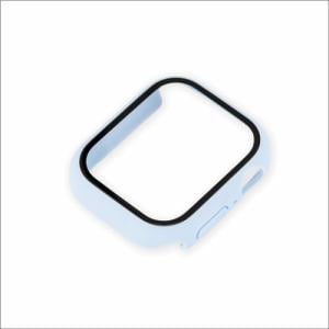 ナカバヤシ SMWC-AW411LBL Apple Watch Series8用 液晶保護ガラス+ケース 41mm  ライトブルー