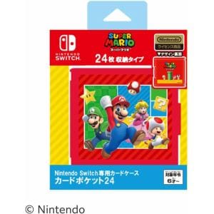 【発売日翌日以降お届け】Nintendo Switch専用カードケース カードポケット24   スーパーマリオ エンジョイver.