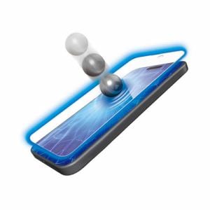 エレコム PM-A23CFLPBLR iPhone 15Pro フルカバーフィルム 衝撃吸収 反射防止 BLカット 指紋防止 PMA23CFLPBLR