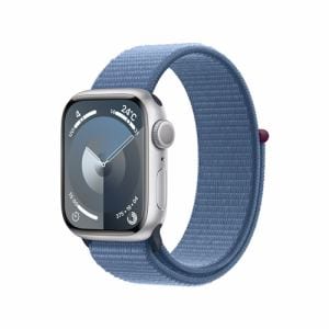 アップル(Apple) MR923J/A Apple Watch Series 9 GPSモデル 41mm シルバーアルミニウムケースとウインターブルースポーツループ