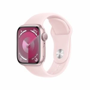 アップル(Apple) MR933J/A Apple Watch Series 9 GPSモデル 41mm ピンクアルミニウムケースとライトピンクスポーツバンド S/M