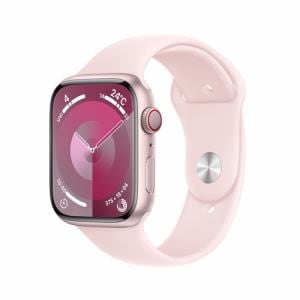 アップル(Apple) MRMK3J/A Apple Watch Series 9 GPS + Cellularモデル 45mm ピンクアルミニウムケースとライトピンクスポーツバンド S/M