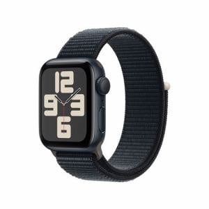 アップル(Apple) MRE03J/A Apple Watch SE GPSモデル 40mm ミッドナイトアルミニウムケースとミッドナイトスポーツループ