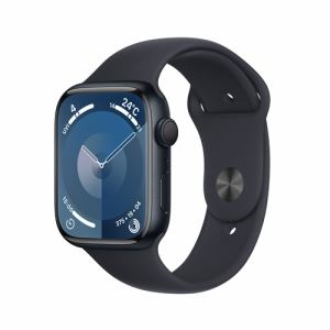 アップル(Apple) MR9A3J/A Apple Watch Series 9 GPSモデル 45mm ミッドナイトアルミニウムケースとミッドナイトスポーツバンド M/L