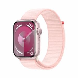 アップル(Apple) MR9J3J/A Apple Watch Series 9 GPSモデル 45mm ピンクアルミニウムケースとライトピンクスポーツループ