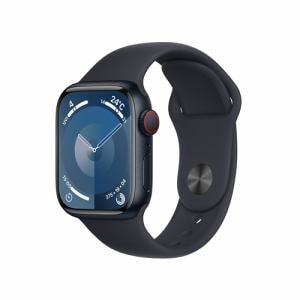 アップル(Apple) MRHR3J/A Apple Watch Series 9 GPS + Cellularモデル 41mm ミッドナイトアルミニウムケースとミッドナイトスポーツバンド S/M