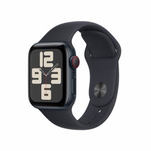 アップル(Apple) MRG73J/A Apple Watch SE GPS + Cellularモデル 40mm ミッドナイトアルミニウムケースとミッドナイトスポーツバンド S/M