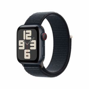アップル(Apple) MRGE3J/A Apple Watch SE GPS + Cellularモデル 40mm ミッドナイトアルミニウムケースとミッドナイトスポーツループ