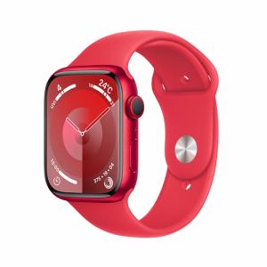 アップル(Apple) MRXJ3J/A Apple Watch Series 9 GPSモデル 45mm (PRODUCT)REDアルミニウムケースと (PRODUCT)REDスポーツバンド S/M