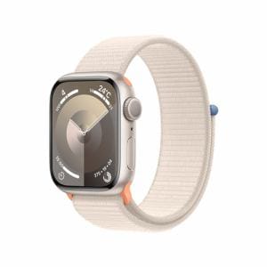 アップル(Apple) MR8V3J/A Apple Watch Series 9 GPSモデル 41mm スターライトアルミニウムケースとスターライトスポーツループ