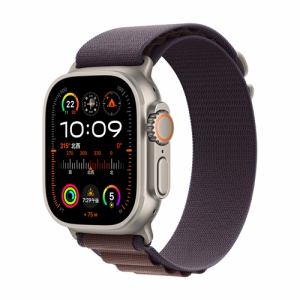 アップル(Apple) MREW3J/A Apple Watch Ultra 2 GPS + Cellularモデル 49mm チタニウムケースとインディゴアルパインループ - L