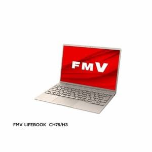 富士通 FMV LIFEBOOK CH  FMVC75H3G [ 13.3in | 1920x1200 | Core i5-1235U | 16GB | 512GB | Win11 Home | Office | ベージュゴールド ]