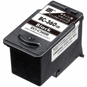 エコリカ ECI-C360B BC-360互換リサイクルカートリッジ ブラック ECIC360B