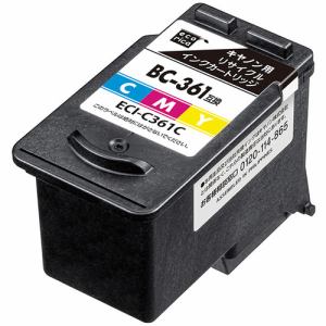 エコリカ　ECI-C361C　BC-361互換リサイクルカートリッジ　3色カラー　ECIC361C