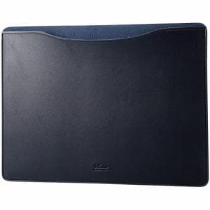 エレコム BM-IBSVM2213NV MacBook Pro ／ Air 13インチ 13.6インチ用 パソコンケース スリーブタイプ ソフトレザー ネイビー