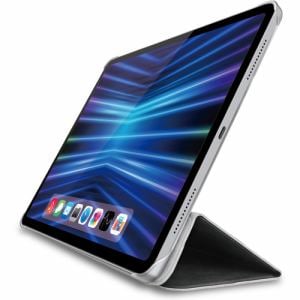 エレコム TB-A22PMWVBK iPad Pro 11inch フラップケース 背面クリア ソフトレザー 2アングル スリープ対応 ブラック TBA22PMWVBK