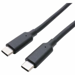 【推奨品】ミヨシ UYM-CC35BK USB3.2ケーブル USB PD 100W充電対応 充電／データ通信 Type-Cタイプ ブラック