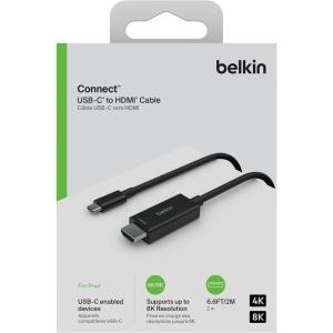ベルキン AVC012bt2MBK USB-C to HDMI 2.1 Cable (2M) AVC012BT2MBK