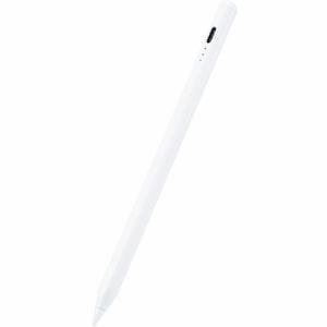 エレコム P-TPACSTAP03WH タッチペン／充電式／iPad専用／パームリジェクション対応／樹脂製ペン先／ホワイト PTPACSTAP03WH