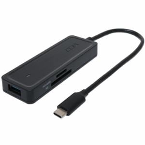 ミヨシ USH-10G2C／BK USBハブ USB3.2 Gen2対応 USB Type-C カードリーダー付 USH10G2C／BK