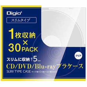ナカバヤシ　CD-093-30C　CDプラケーススリムタイプ　クリア　CD09330C