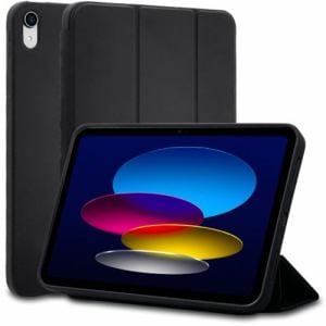 ラスタバナナ 7435IP109BO 10.9インチ iPad(第10世代)用 手帳型 耐衝撃吸収 ブラック