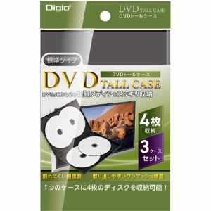 ナカバヤシ　DVD-T014-3BK　DVDトールケース　ブラック　DVDT0143BK