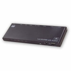 ラトックシステム RS-HDSP4PA-4K 4K60Hz／ダウンスケール対応 外部音声出力付 HDMI分配器（1入力4出力） RSHDSP4PA4K
