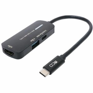 ミヨシ　USA-PHA1　USB　Type-C　-　USB　A／HDMI変換アダプタ　USB　PD充電対応　USAPHA1