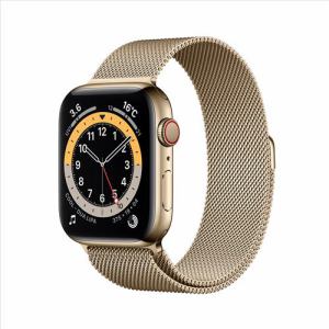アップル(Apple)　M09G3J/A　Apple　Watch　Series　6（GPS　+　Cellularモデル）-　44mmゴールドステンレススチールケースとゴールドミラネーゼループ