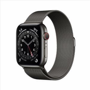アップル(Apple)　M09J3J/A　Apple　Watch　Series　6（GPS　+　Cellularモデル）-　44mmグラファイトステンレススチールケースとグラファイトミラネーゼループ