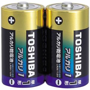 東芝　LR20AG　2KP　単1形アルカリ乾電池「アルカリ1」(2本入り・シュリンク)